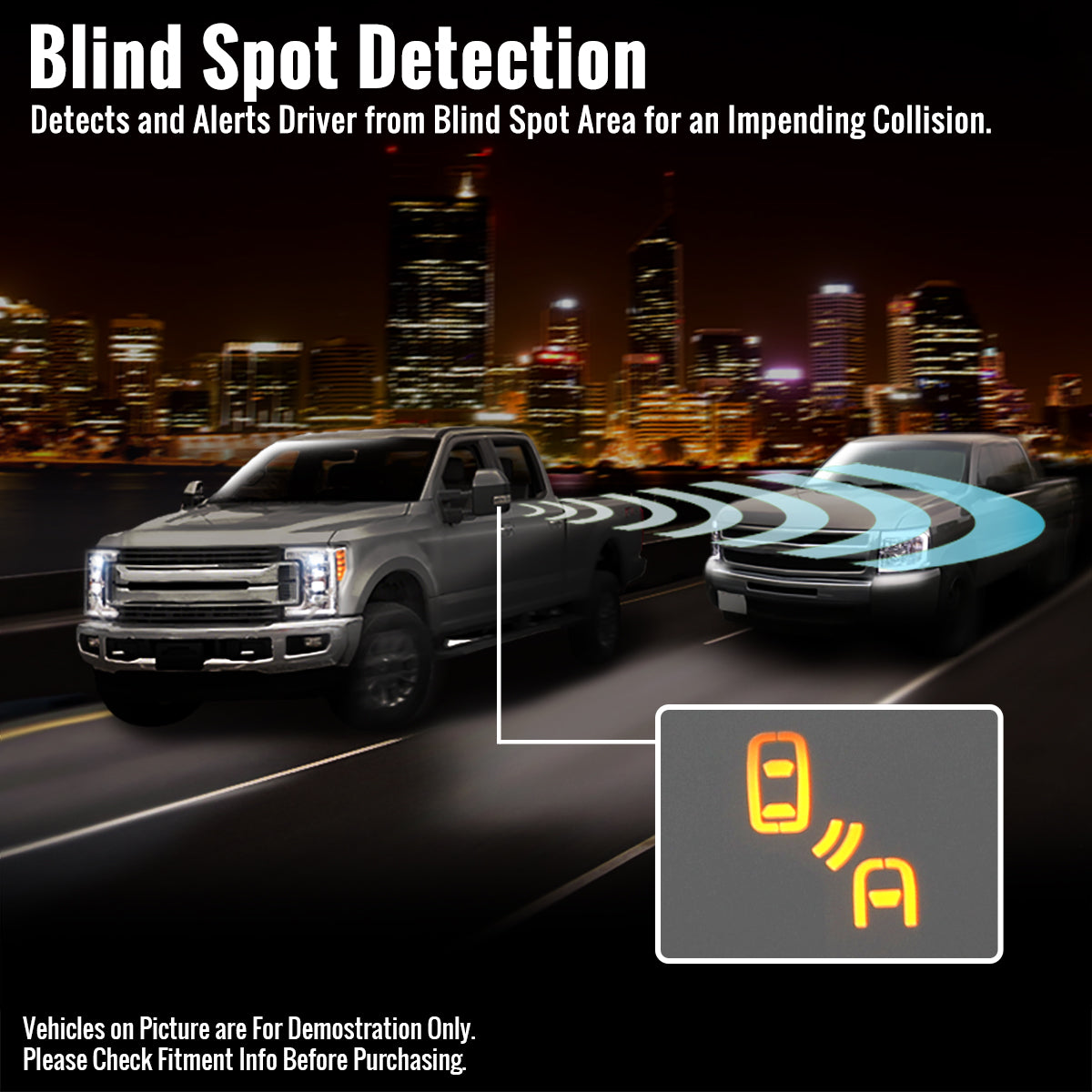 2019-2026 Chevrolet Silverado 1500 Black Power Adjustable, Manual Fold, BSD & Heated Side Mirror w/ LED Puddle and Auxiliary Light - Passenger Side Only