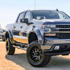 2019-2026 Chevrolet Silverado 1500 Black Power Adjustable, Manual Fold, BSD & Heated Side Mirror w/ LED Puddle and Auxiliary Light - Passenger Side Only