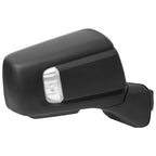 2019-2026 Chevrolet Silverado 1500 Black Power Adjustable, Auto-Fold, BSD & Heated Side Mirror w/ LED Puddle and Auxiliary Light - Passenger Side Only