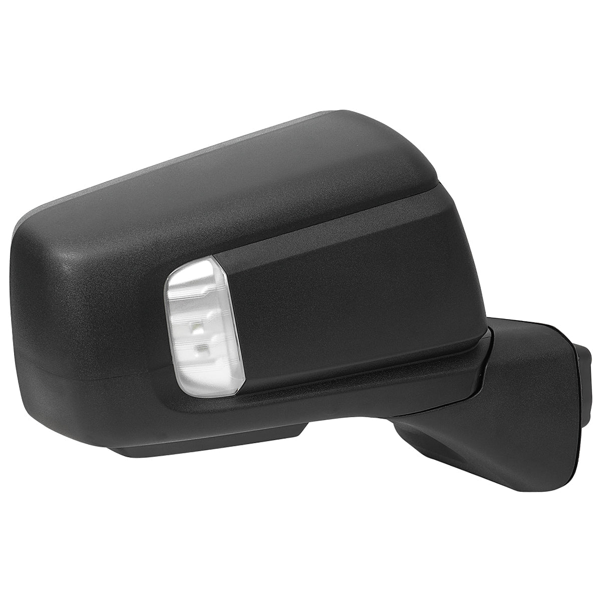 2019-2026 Chevrolet Silverado 1500 Black Power Adjustable, Auto-Fold, BSD & Heated Side Mirror w/ LED Puddle and Auxiliary Light - Passenger Side Only