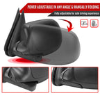 1999-2002 Chevrolet Silverado/Tahoe/Suburban GMC Sierra/Yukon Power Heated Matte Black Left/Driver Side Mirror