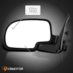 1999-2002 Chevrolet Silverado/Tahoe/Suburban GMC Sierra/Yukon Black Power Adjustable & Heated Side Mirror - Driver Side Only