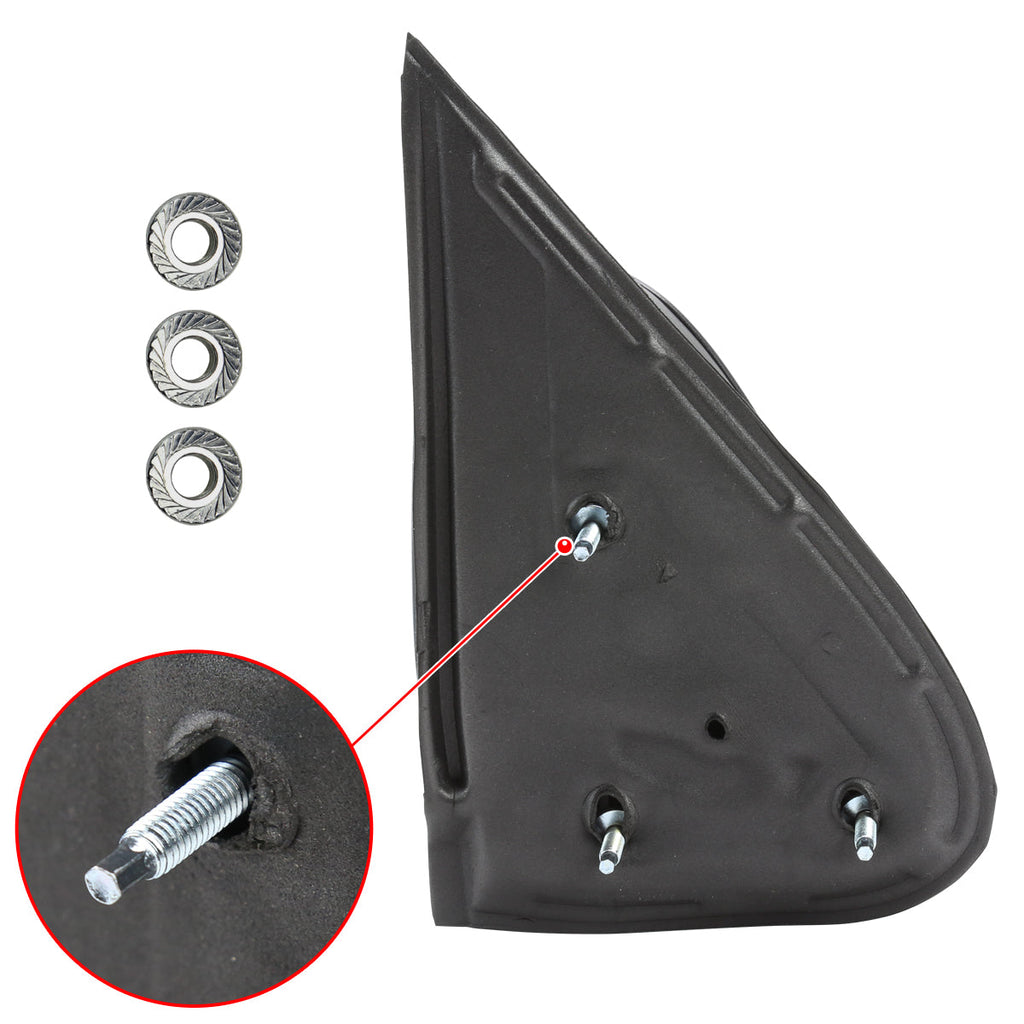 1999-2002 Chevrolet Silverado/Tahoe/Suburban GMC Sierra/Yukon Manually Adjustable Matte Black Right/Passenger Side Mirror