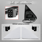 1988-1998 Chevrolet C/K 1500 / Tahoe / GMC Yukon / Suburban Black Power Adjustable Manual Extendable Towing Mirrors