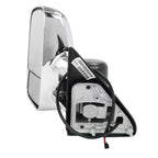 1988-2002 Chevrolet C/K C3500/Tahoe GMC Yukon/Suburban Chrome Manual Adjustable & Extendable Towing Mirrors w/ LED Amber Smoked Turn Signal Lights