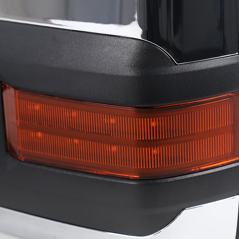 1988-2000 Chevrolet C/K Tahoe GMC Yukon/Suburban Power Adjustable, Heated, & Manual Extendable Towing mirrors w/ LED Amber Turn Signal & Clearance Lights
