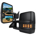1988-2000 Chevrolet C/K Tahoe GMC Yukon/Suburban Power Adjustable, Heated, & Manual Extendable Towing Mirrors w/ LED Smoked Lens Turn Signal & Clearance Lights