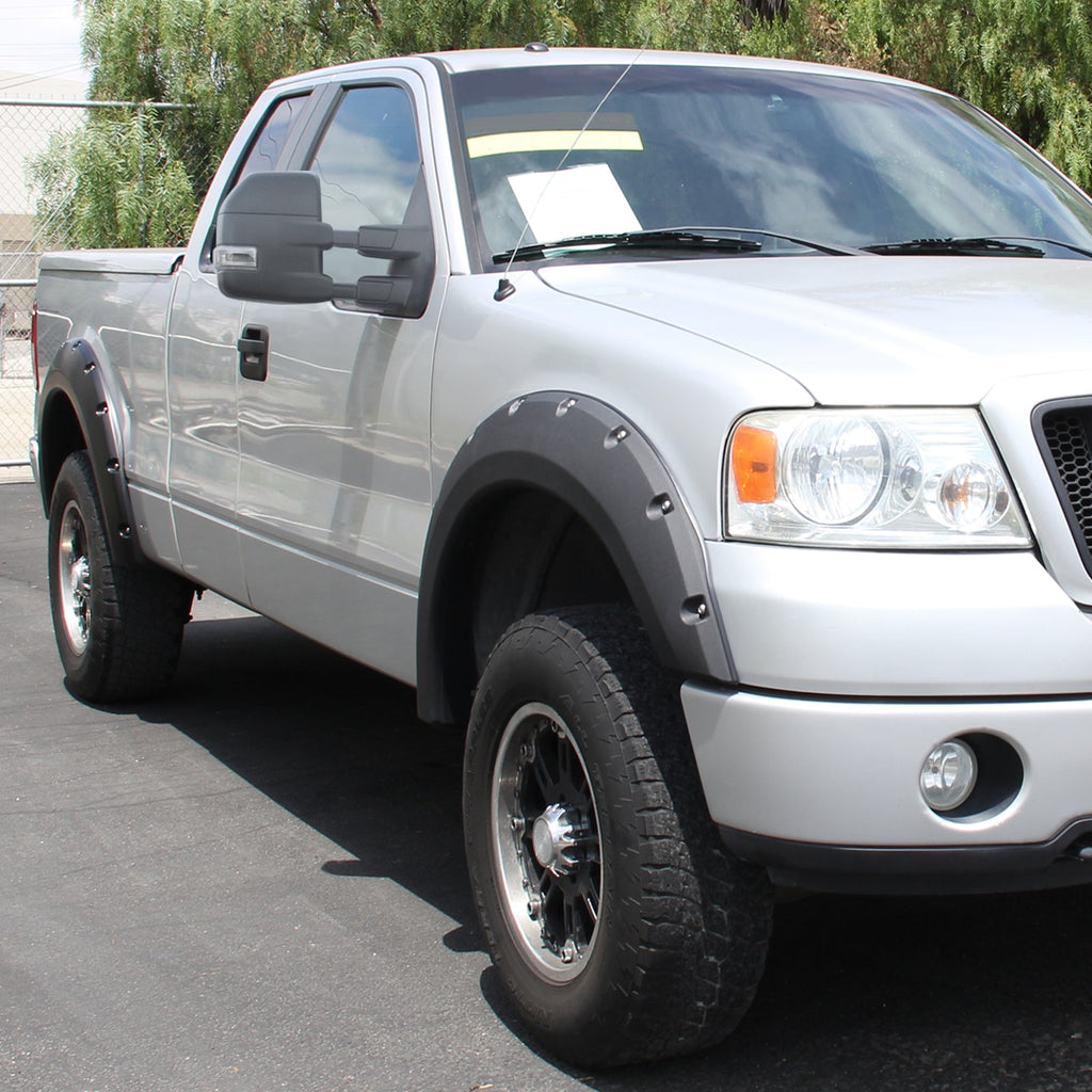 2004-2006 Ford F-150 Power Adjustable, Heated, & Manual Extendable Towing Mirrors w/ Clear Lens LED Turn Signal Lights