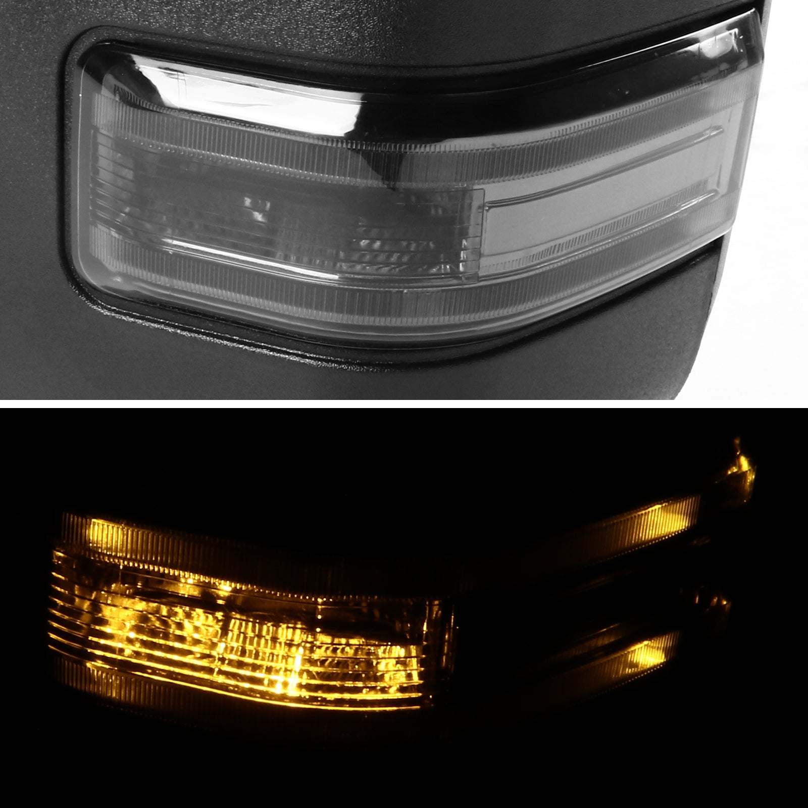 2004-2006 Ford F-150 Chrome Power Adjustable, Heated, & Manual Extendable Towing Mirrors w/ Smoked Lens LED Turn Signal Lights