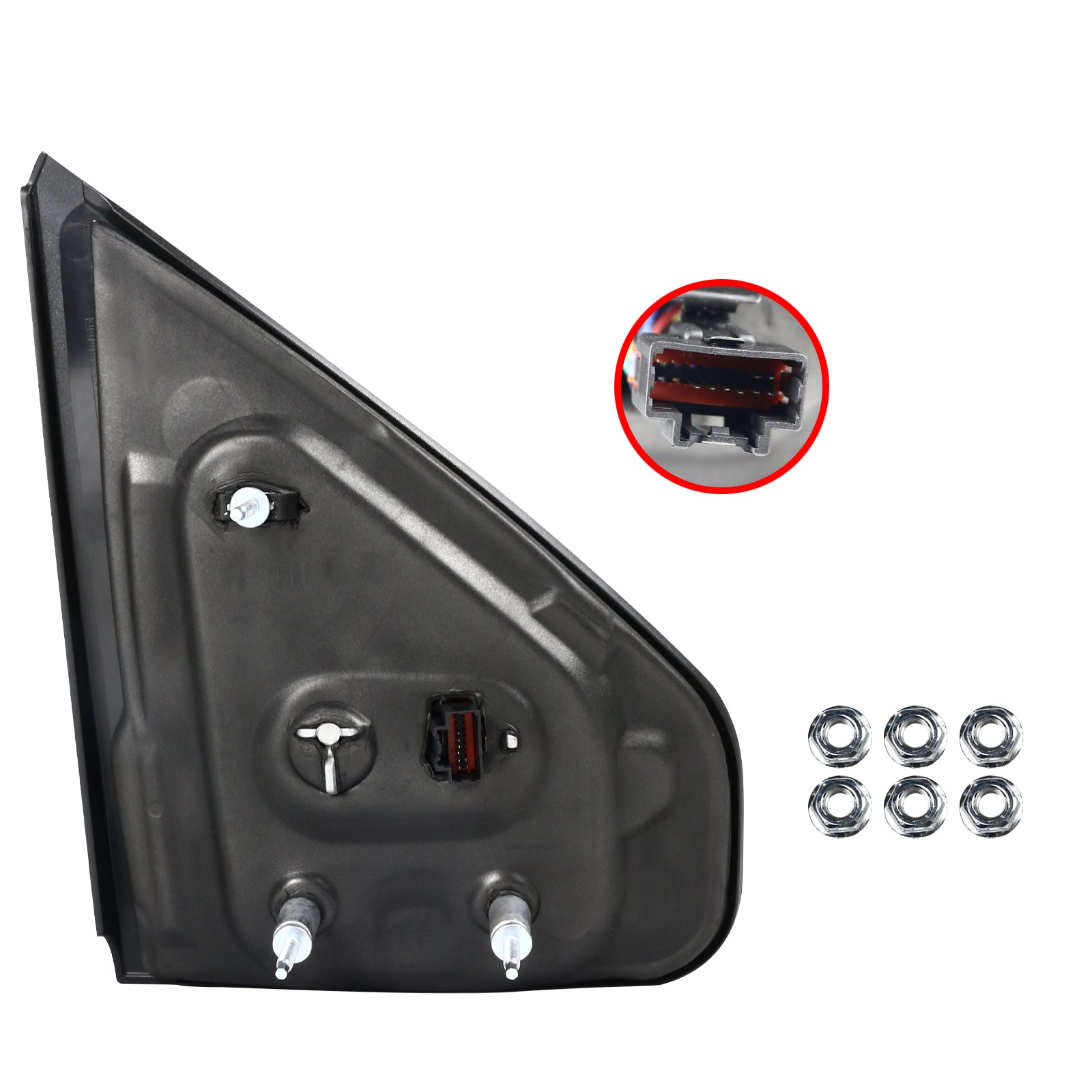 2004-2006 Ford F-150 Pickup Black Power Heated Towwing Mirrors with Amber LED Signal Lights