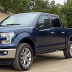 2015-2020 Ford F-150 Power Adjustable, Heated, & Manual Extendable 8-Pin/22-Pin Towing Mirrors w/ Smoked Lens LED Turn Signal, Clearance, & Puddle Lights