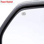 2015-2020 Ford F-150 Power Adjustable, Heated, & Manual Extendable Towing Mirrors w/ Smoked Lens LED Turn Signal, Clearance, Puddle, & Auxiliary Lights