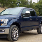 2015-2020 Ford F-150 Power Adjustable, Heated, & Manual Extendable Towing Mirrors w/ Smoked Lens LED Turn Signal, Clearance, Puddle, & Auxiliary Lights