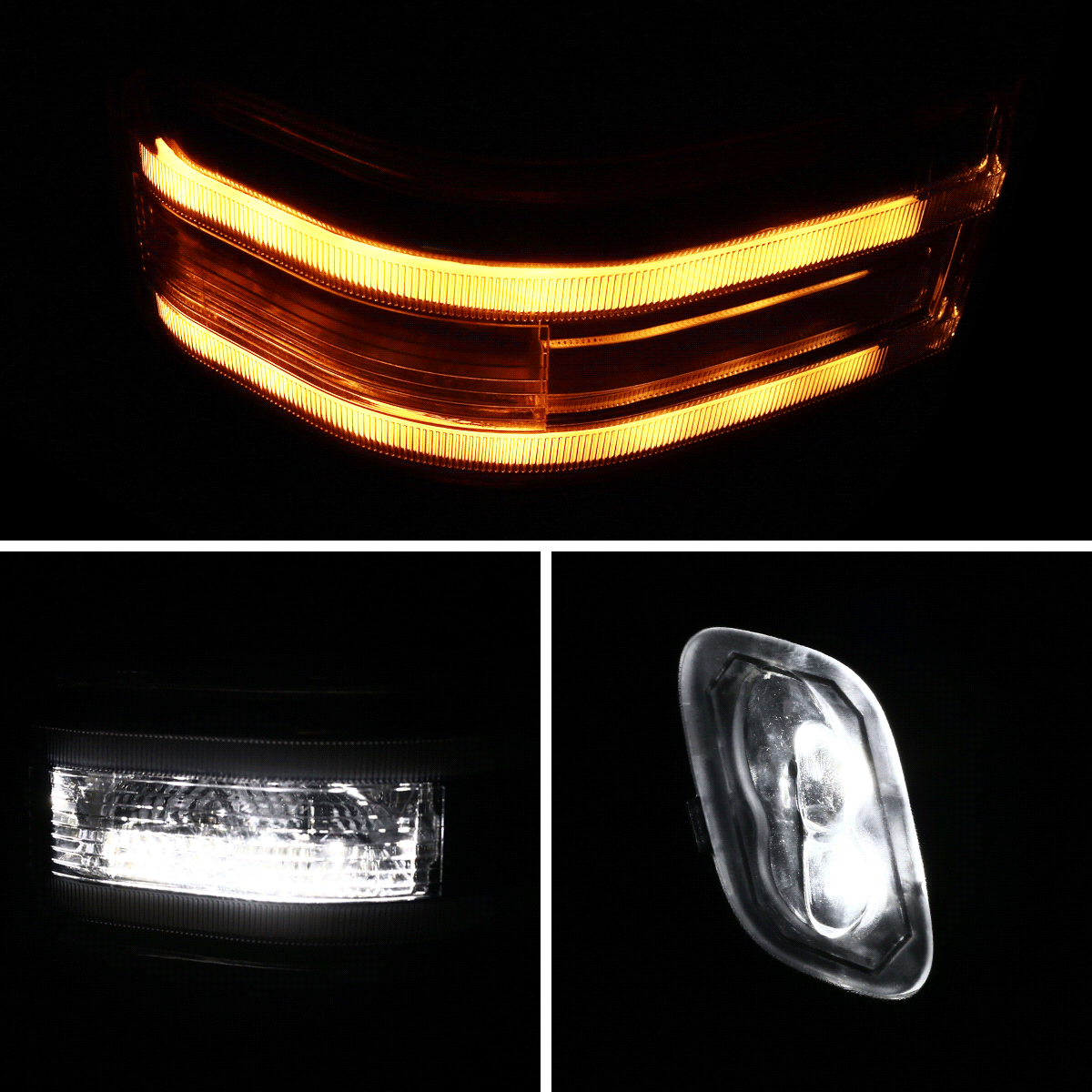 2015-2020 Ford F-150 Power Adjustable, Heated, & Manual Extendable Chrome Towing Mirrors w/ Sequential LED Signal, Puddle, & Auxiliary Lights