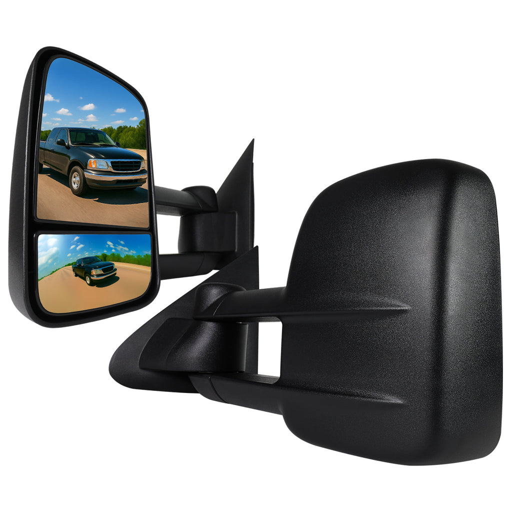 1997-2004 Ford F-150 Regular/Super Cab Power Adjustable & Manual Extendable Towing Mirrors