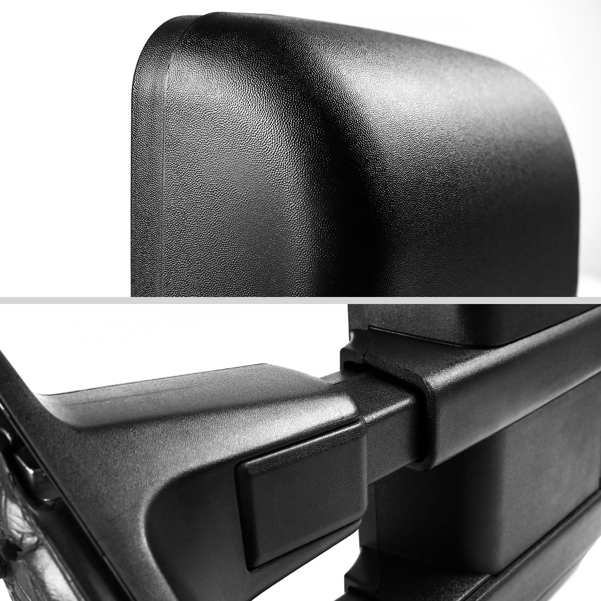 1999-2016 Ford F-250/F-350/F-450/F-550 Manual Adjustable & Extendable Towing Mirrors w/ Smoked Lens Turn Signal Lights