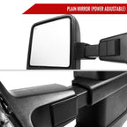2008-2016 Ford F-250/F-350/F-450/F-550 Power Adjustable, Heated, & Manual Extendable Towing Mirrors w/ Amber Lens LED Turn Signal Lights