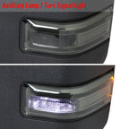 2017-2019 Ford F-250/F-350/F-450/F-550 Power Adjustable, Heated, BSM, ATS, & Manual Extendable Towing Mirrors w/ Smoked Lens LED Turn Signal, Clearance, & Auxiliary Lights