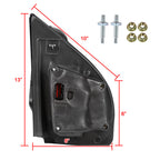 2017-2019 Ford F-250/F-350/F-450/F-550 Power Adjustable, Heated, BSM, ATS, & Manual Extendable Towing Mirrors w/ Smoked Lens LED Turn Signal, Clearance, & Auxiliary Lights
