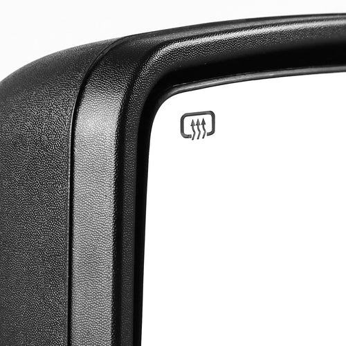 1999-2015 Ford F-250/F-350/F-450/F-550 Power Adjustable, Heated, & Manual Extendable Towing Mirrors w/ Smoked Lens Turn Signal Lights