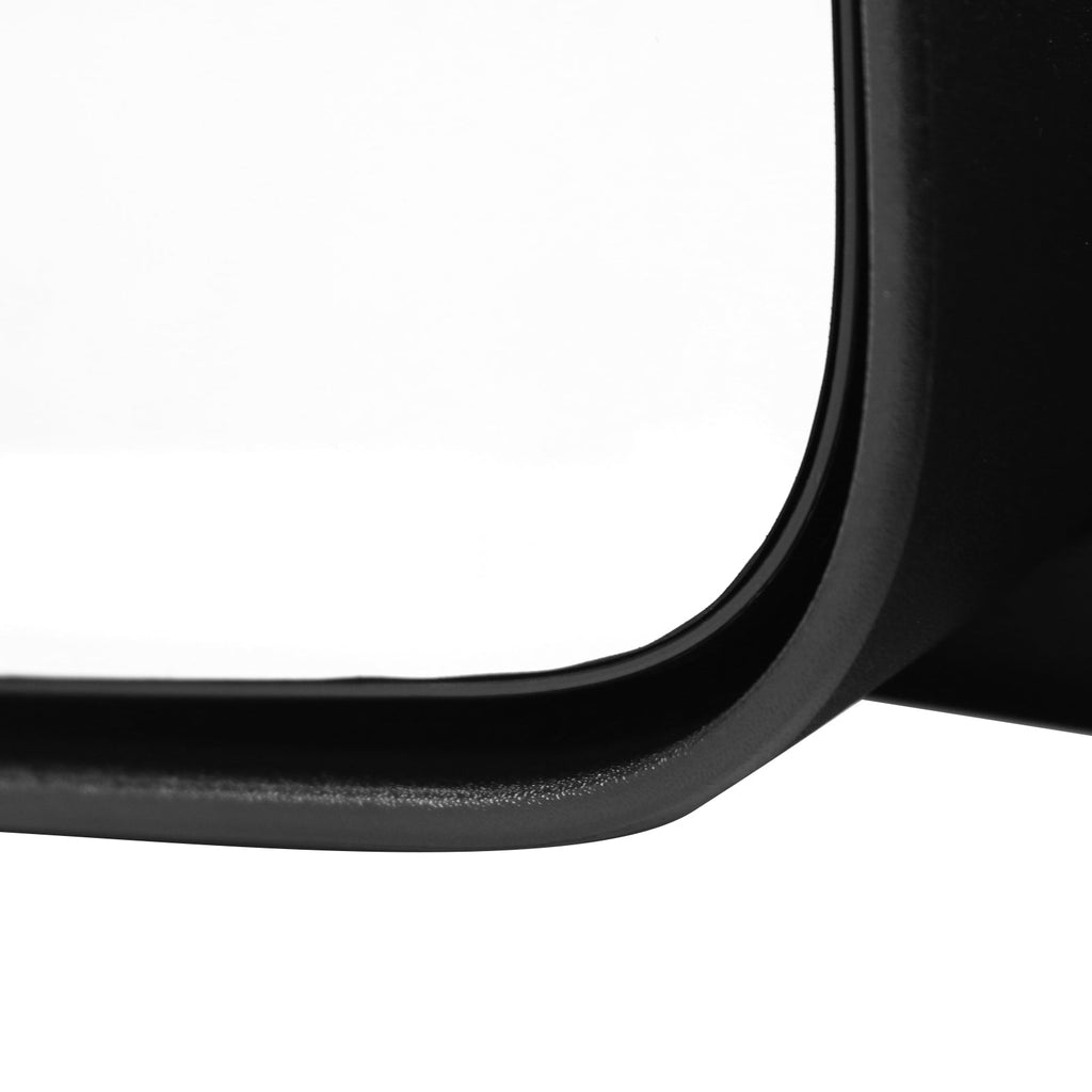 2002-2009 Dodge RAM 1500/2500/3500 Manual Adjustable & Foldable Side Mirrors w/ LED Turn Signal & Puddle Lights