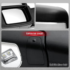 2009-2012 Dodge RAM 1500 Black Power Heated 2023 Style Towering Mirror w/ Sequential Signal