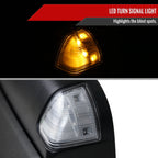 2013-2015 Dodge RAM Power Adjustable, Heated, & Manual Extendable Towing Mirrors w/ Clear Lens LED Turn Signal & Puddle Lights