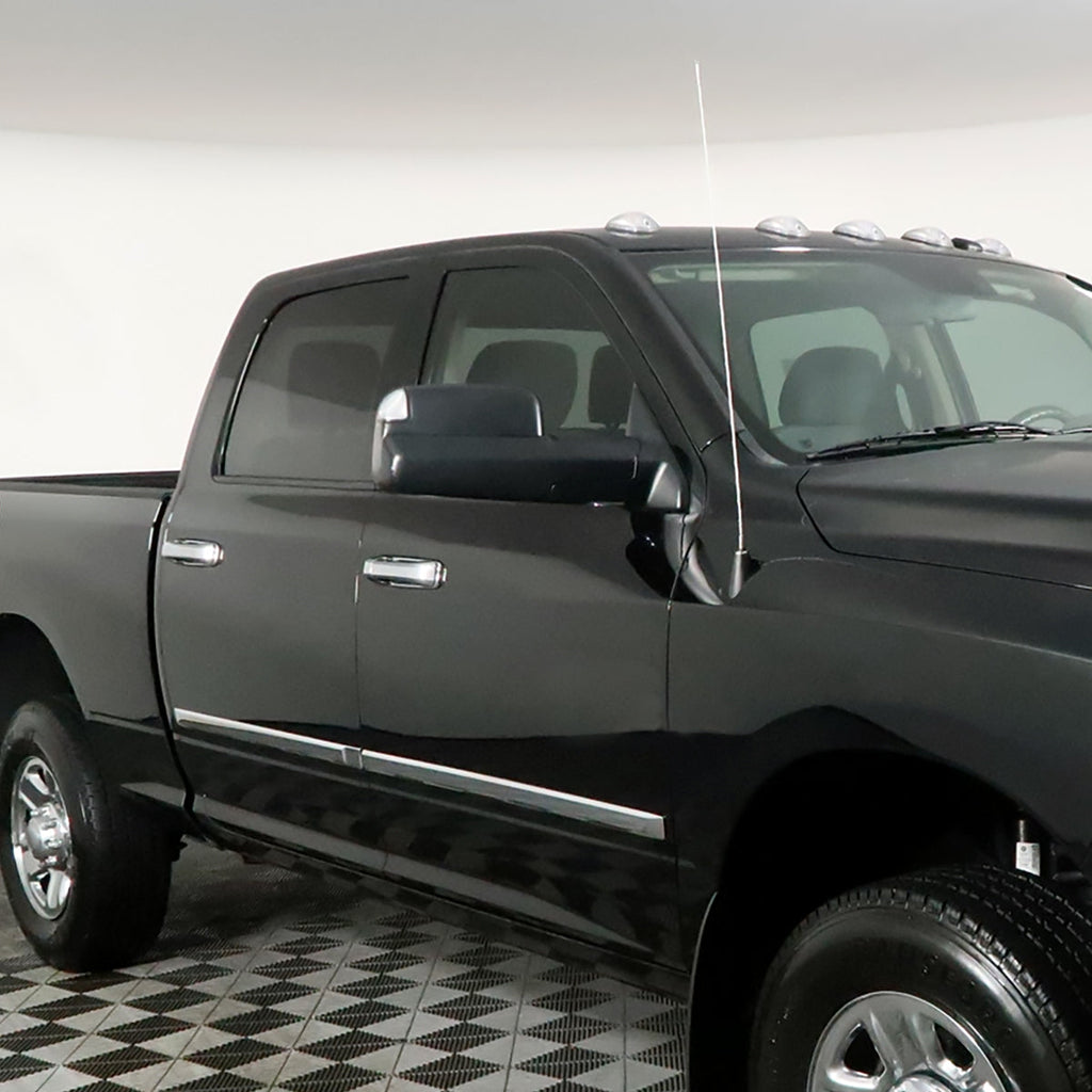 2013-2015 Dodge RAM Power Adjustable, Heated, & Manual Extendable Towing Mirrors w/ Clear Lens LED Turn Signal & Puddle Lights