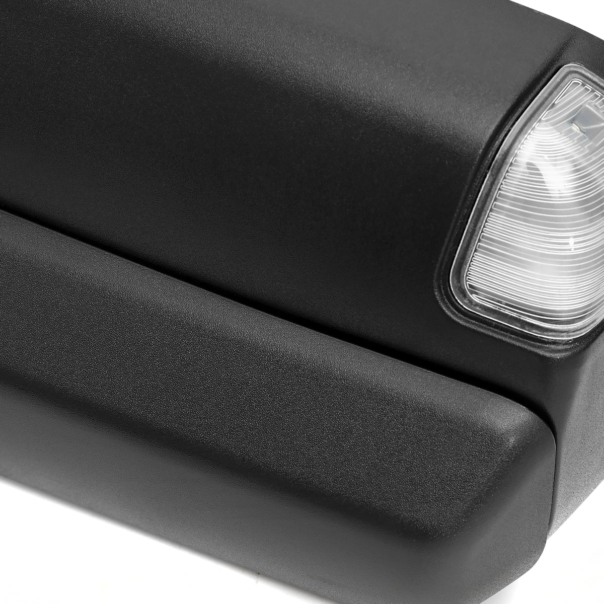 2019-2024 Dodge Ram 1500 Matte Black Power Plane Mirror w/ Manual Convex Mirror, Power Fold w/ Manual Rotate, BSD, Heated Plane Mirror and LED Turn Signal Light