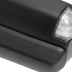 2019-2024 Dodge Ram 1500 Matte Black Power Plane Mirror w/ Manual Convex Mirror, Manual Fold & Rotate, BSD, Heated Plane Mirror and LED Turn Signal Light