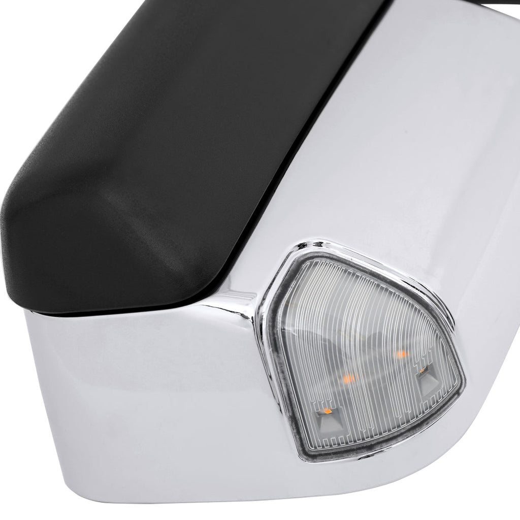 2019-2022 Ram 2500 3500 Chrome Power Adjustable, Auto-Fold, BSD & Heated Side Mirror w/ LED Puddle and Turn Signal Light - Driver Side Only