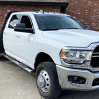 2019-2022 Ram 2500 3500 Black Power Adjustable, Manual Fold, BSD & Heated Side Mirror w/ LED Puddle and Turn Signal Light - Passenger Side Only