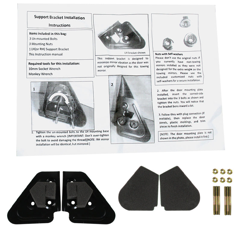 1994-1997 Dodge RAM Power Adjustable, Manual Fold & Extendable Towing Mirrors