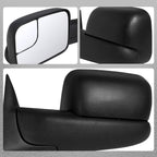1994-1997 Dodge RAM 1500 / 2500 / 3500 Black Power Adjustable, Manual Fold & Extendable Towing Mirrors