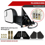 1998-2002 Dodge RAM Power Adjustable, Heated, Manual Fold & Extendable Towing Mirrors