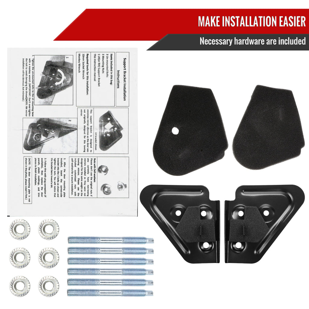 1998-2001 Dodge RAM 1500/1998-2002 RAM 2500/3500 Chrome Power Heated Towing Mirrors With Clear Lens LED Turn Signal