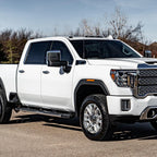2019-2025 GMC Sierra 1500 Power Adjustable, Heated, & Manual Extendable Chrome Towing Mirrors w/ Smoked Lens LED Turn Signal & Clearance Lights