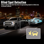2019-2025 GMC Sierra 1500 Power Adjustable, Heated, & Manual Extendable Black Towing Mirrors w/ Clear Lens LED Turn Signal & Clearance Lights