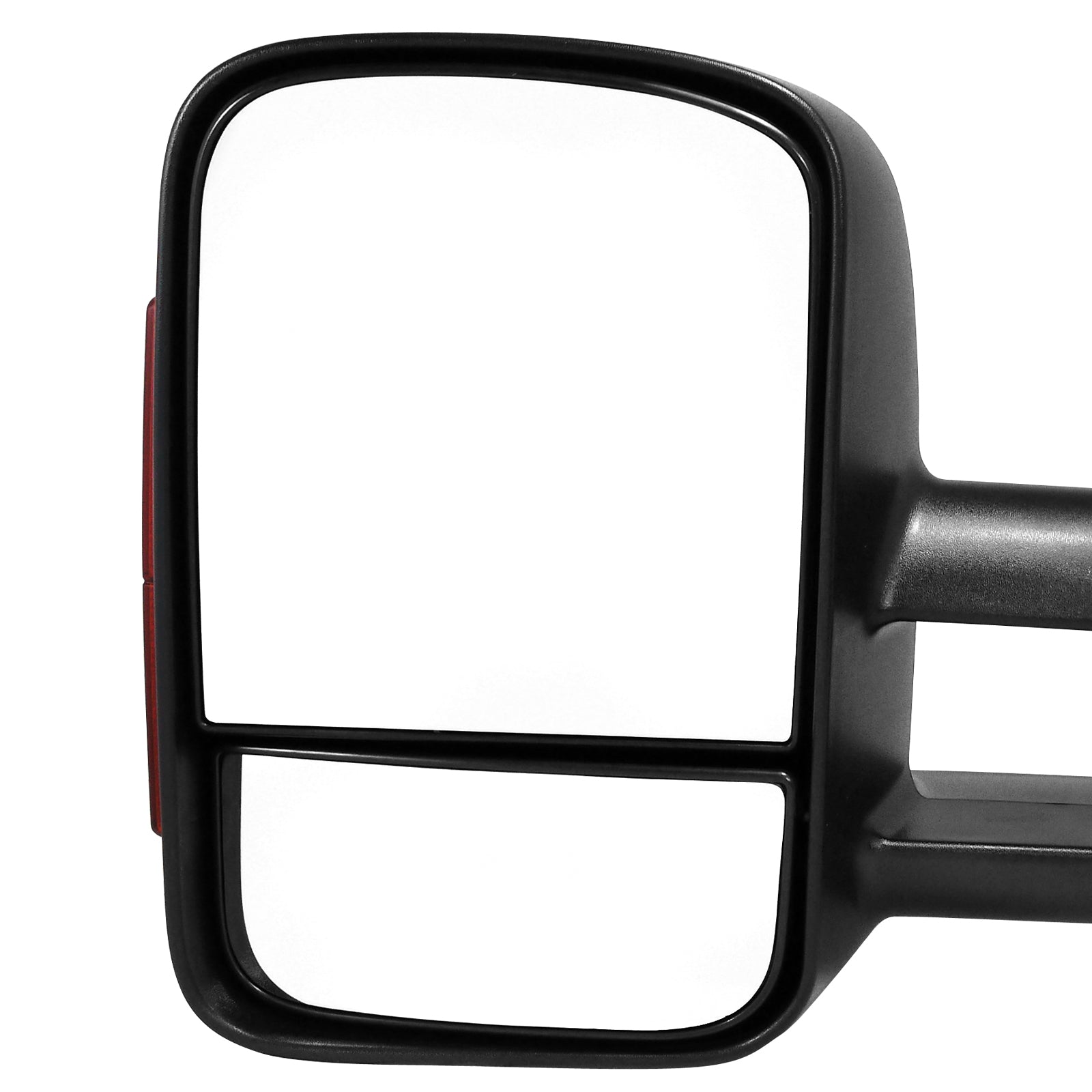 2003-2007 Chevrolet Silverado/Suburban/Tahoe/Avalanche GMC Sierra/Yukon/Yukon XL Power Adjustable, Heated, & Manual Extendable Towing Mirrors w/ Smoked Lens LED Turn Signal Lights