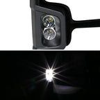 2007-2014 Chevrolet Silverado/Suburban/ GMC Sierra/Yukon/Yukon XL Power Adjustable, Heated, & Manual Extendable Chrome Towing Mirrors w/ Smoked Lens LED Turn Signal & Clearance Lights