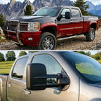 2007-2013 Chevrolet Silverado / Suburban / Avalanche / Tahoe GMC Sierra / Yukon / Yukon XL Power Adjustable Manual Extenable Heated Towing Mirrors