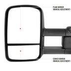 2014-2018 Chevrolet Silverado/GMC Sierra Manual Adjustable & Extendable Towing Mirrors