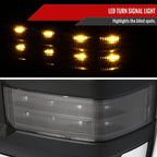 2014-2016 Chevrolet Silverado/GMC Sierra Power Heated ATS Manual Extendable Chrome Towing Mirrors w/ Smoked Lens LED Turn Signal & Clearance Lights