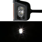 2014-2018 Chevrolet Silverado/GMC Sierra Power Heated Manual Extendable Chrome Towing Mirrors w/ Amber Lens LED Turn Signal & Clearance Lights