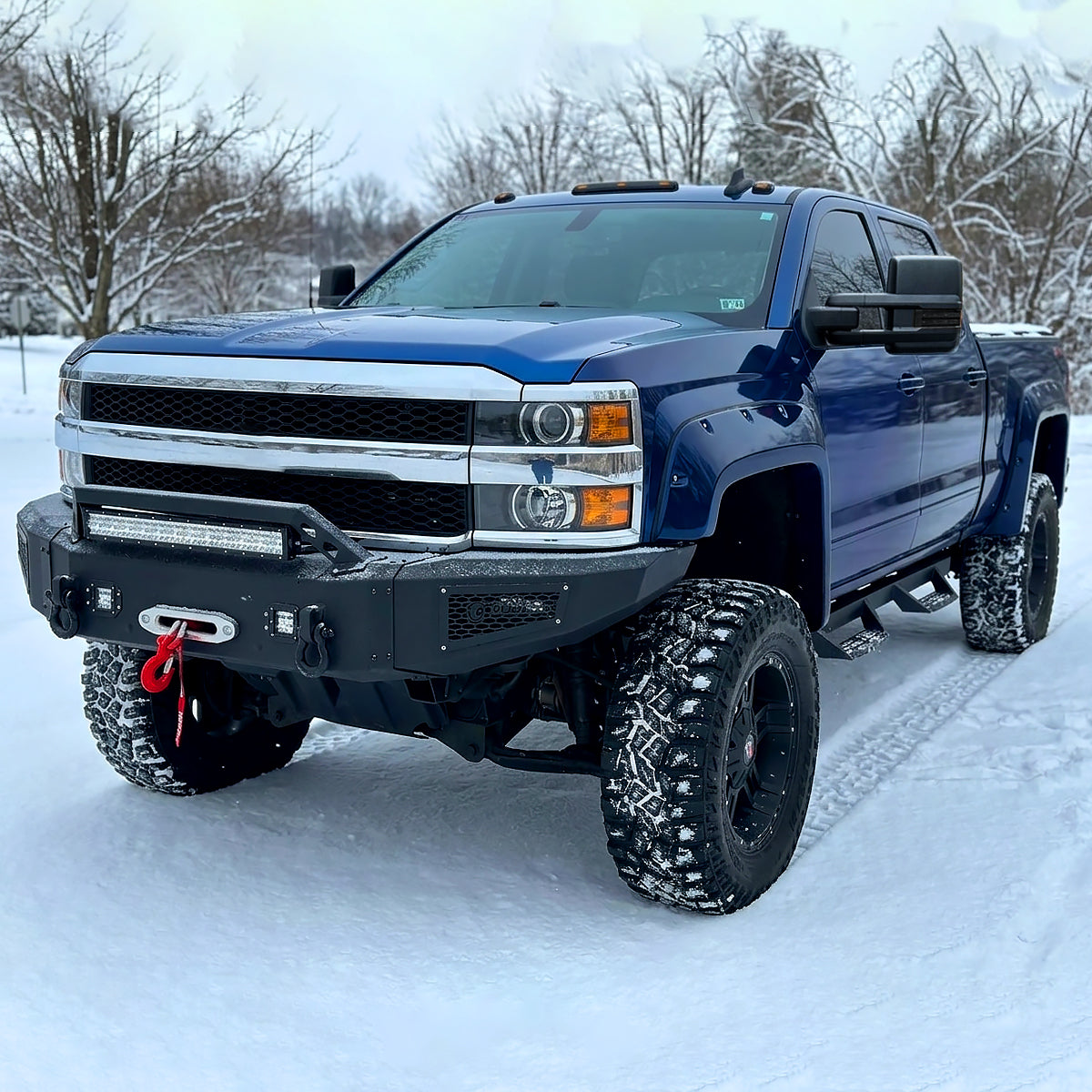 2014-2018 Chevrolet Silverado / GMC Sierra Power Adjustable, Heated, & Manual Extendable Towing Mirrors w/ Smoked Lens LED Signal & Clearance Lights