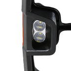 2014-2018 Chevrolet Silverado/GMC Sierra Power Heated Manual Extendable Towing Mirrors w/ Amber Lens LED Turn Signal & Clearance Lights