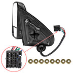 2014-2018 Chevrolet Silverado/GMC Sierra Power Heated Manual Extendable Towing Mirrors w/ Smoked Lens LED Turn Signal Lights