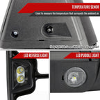 2019-2025 Chevrolet Silverado 1500 Power Adjustable, Heated, & Manual Extendable Chrome Towing Mirrors w/ Clear Lens LED Turn Signal & Clearance Lights
