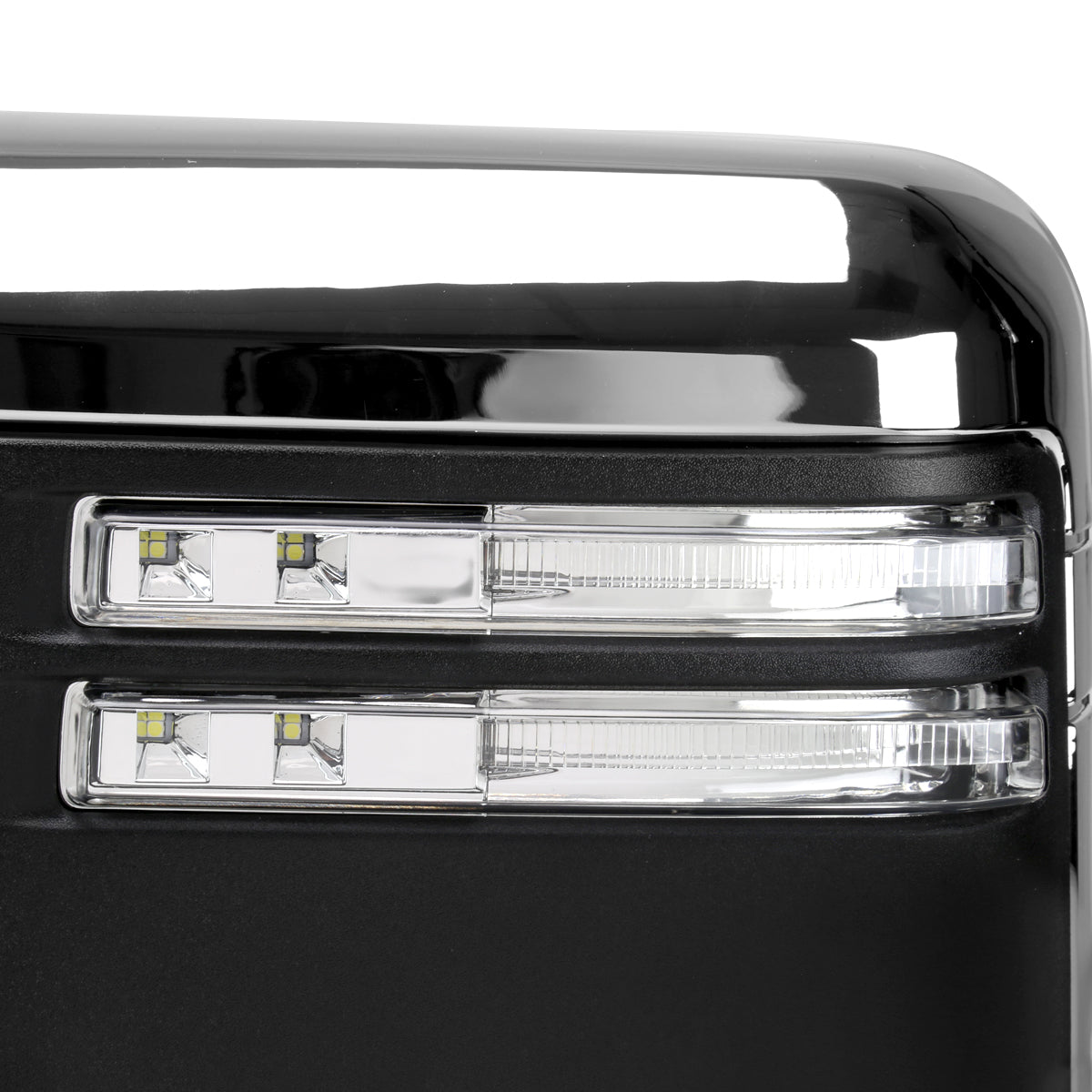 2020-2025 Chevrolet Silverado/GMC Sierra 2500HD/3500HD Power Adjustable, Heated, & Manual Extendable Chrome Towing Mirrors w/ Clear Lens LED Turn Signal & Clearance Lights