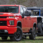 2020-2025 Chevrolet Silverado/GMC Sierra 2500HD/3500HD Power Adjustable, Heated, & Manual Extendable Chrome Towing Mirrors w/ Clear Lens LED Turn Signal & Clearance Lights